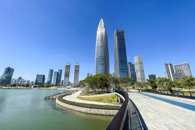 人才公园 / 深圳湾标志性晚霞摄影景观