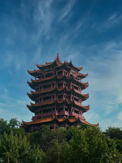 黄鹤楼 / 长江大桥标志性晚霞摄影景观